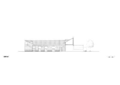 Plan architectural d'un projet de réhabilitation de bâtiment