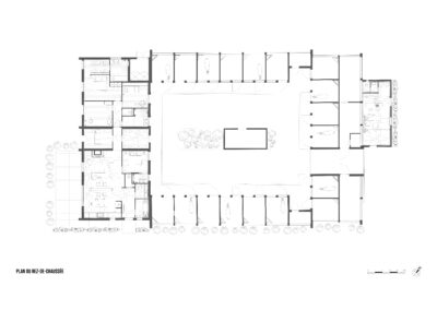 Plan Rez-de-chaussée - Rénovation écuries projet Sainte-Hélène